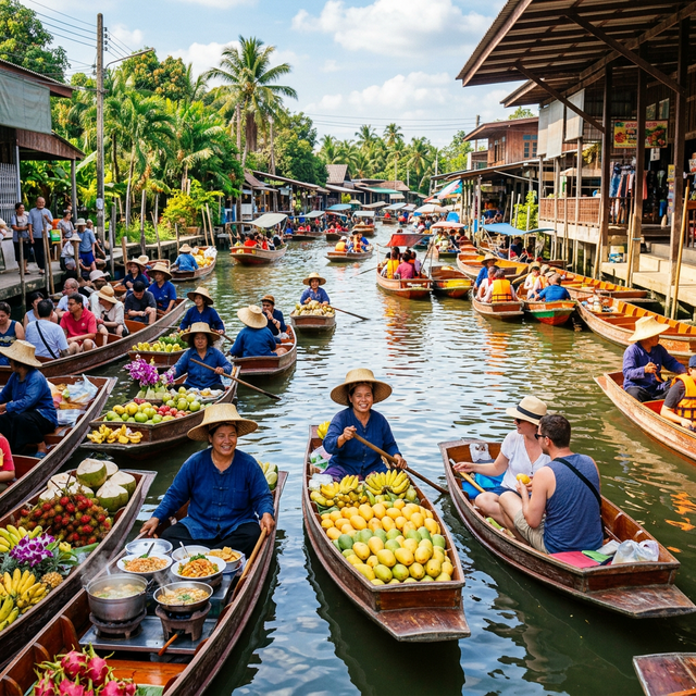 Damnoen Saduak Floating Market